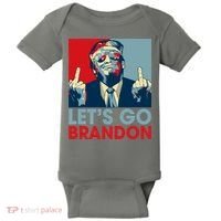 Let's Go Brandon Conservative Anti Liberal Baby Bodysuit thumb 0