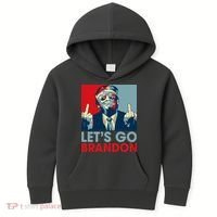 Let's Go Brandon Conservative Anti Liberal Kids Hoodie thumb 0