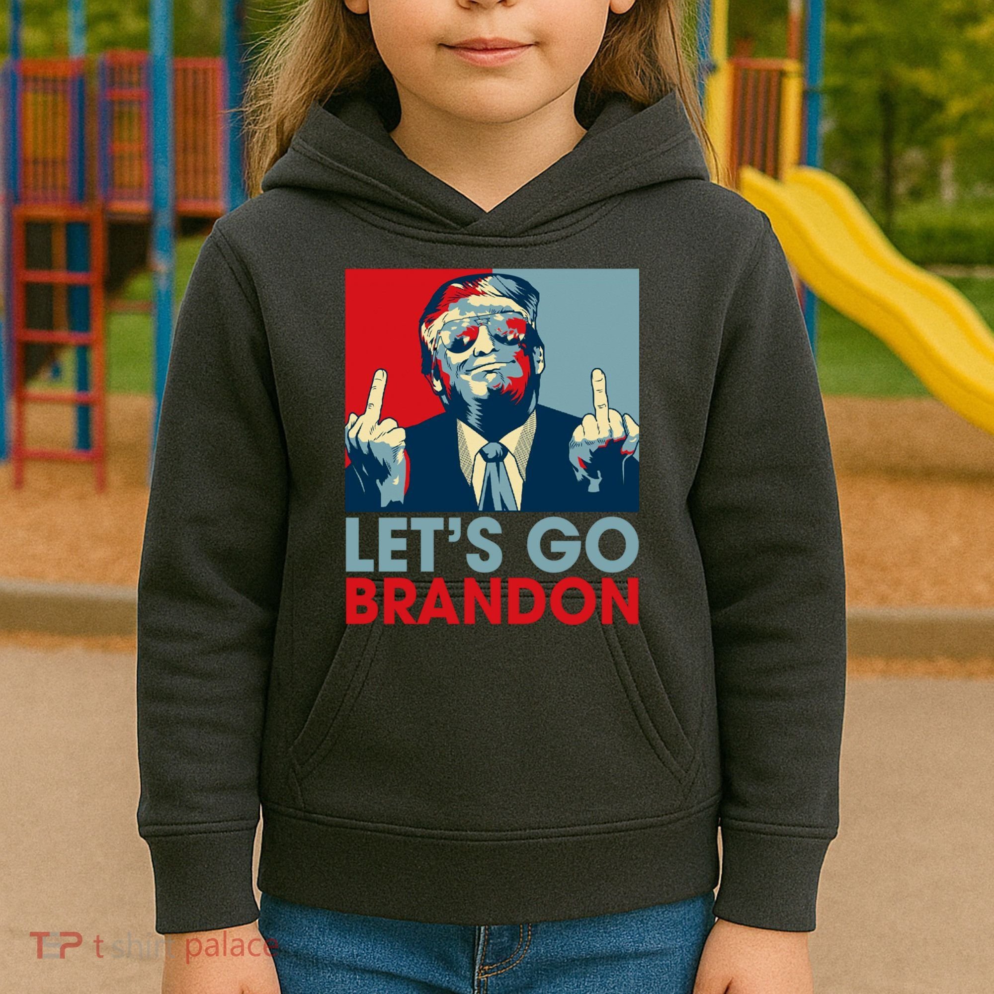 Let's Go Brandon Conservative Anti Liberal Kids Hoodie