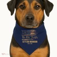 Let's Go Brandon - Let's Go 2024 We The People USA-Made Doggie Bandana thumb 1