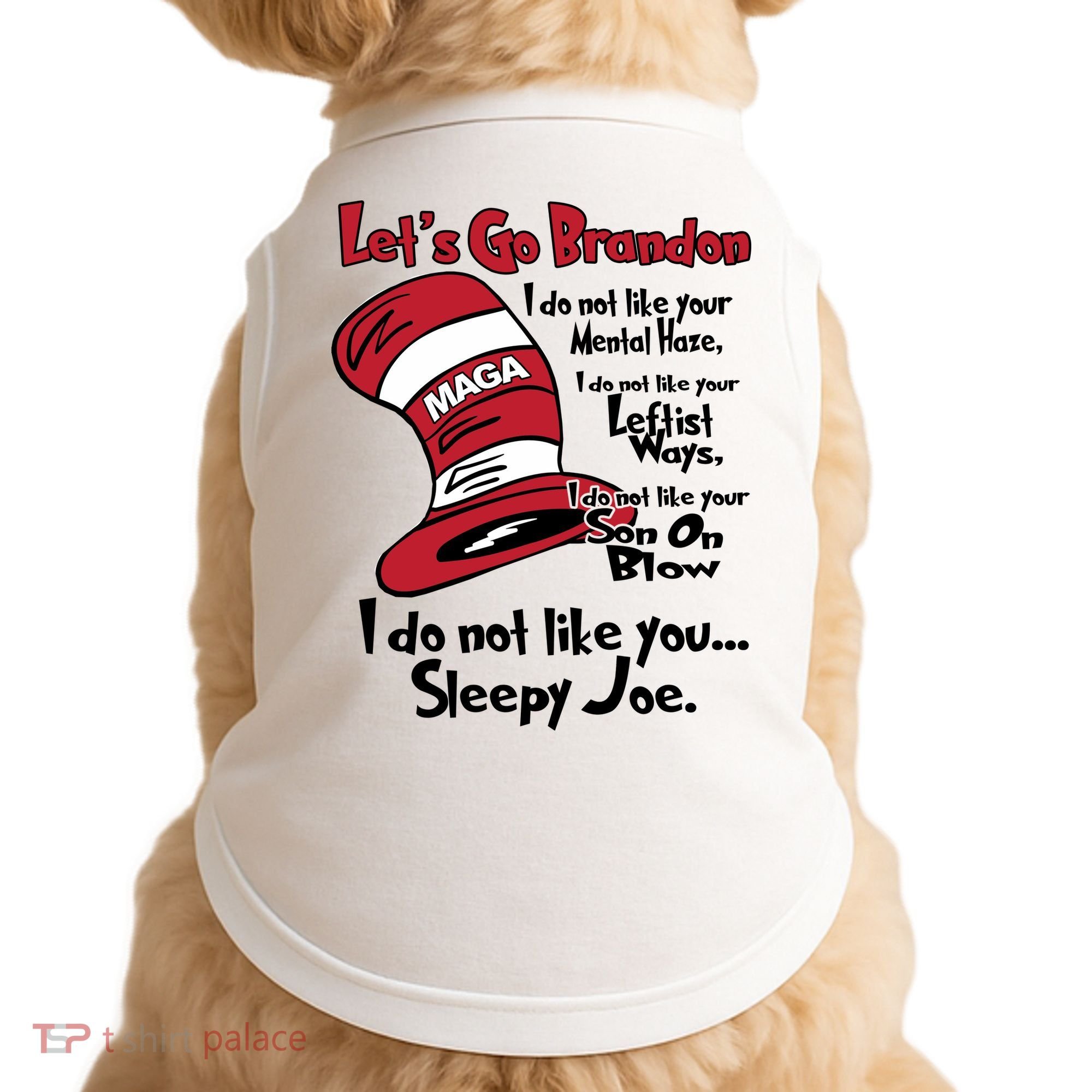 Lets Go Brandon Funny Maga Doggie Tank