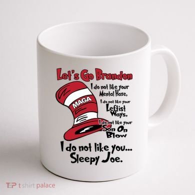 Lets Go Brandon Funny Maga Coffee Mug back