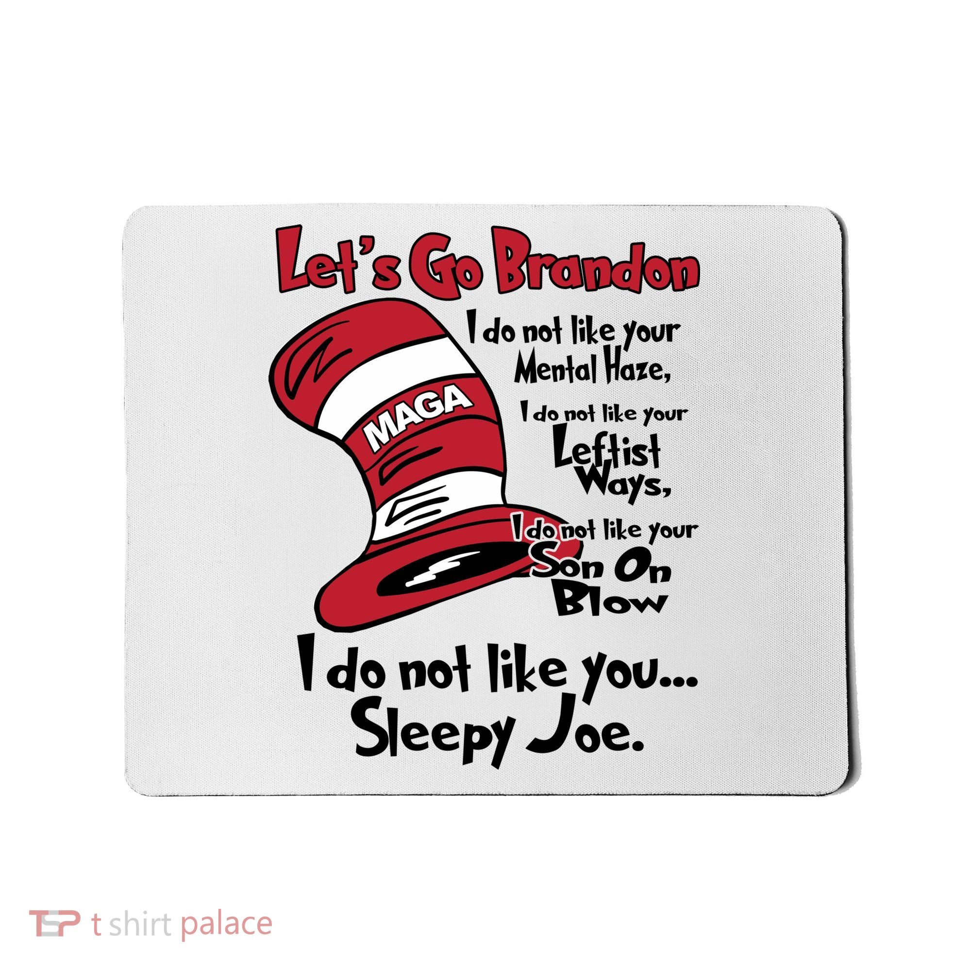 Lets Go Brandon Funny Maga Mousepad