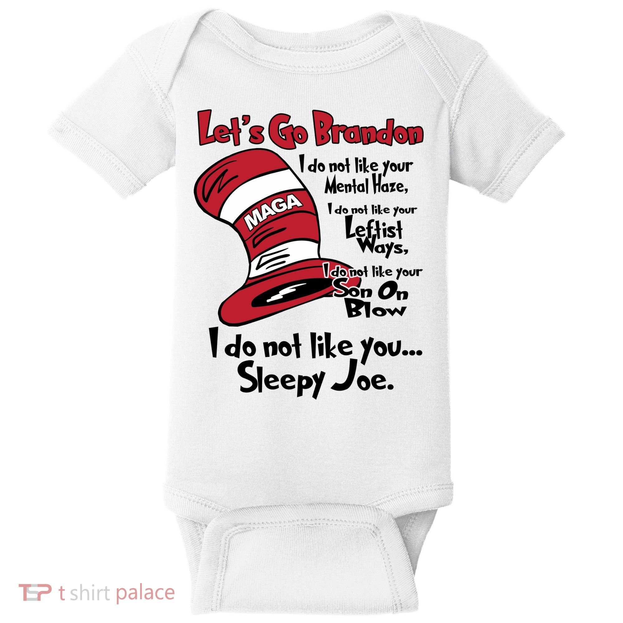 Lets Go Brandon Funny Maga Baby Bodysuit