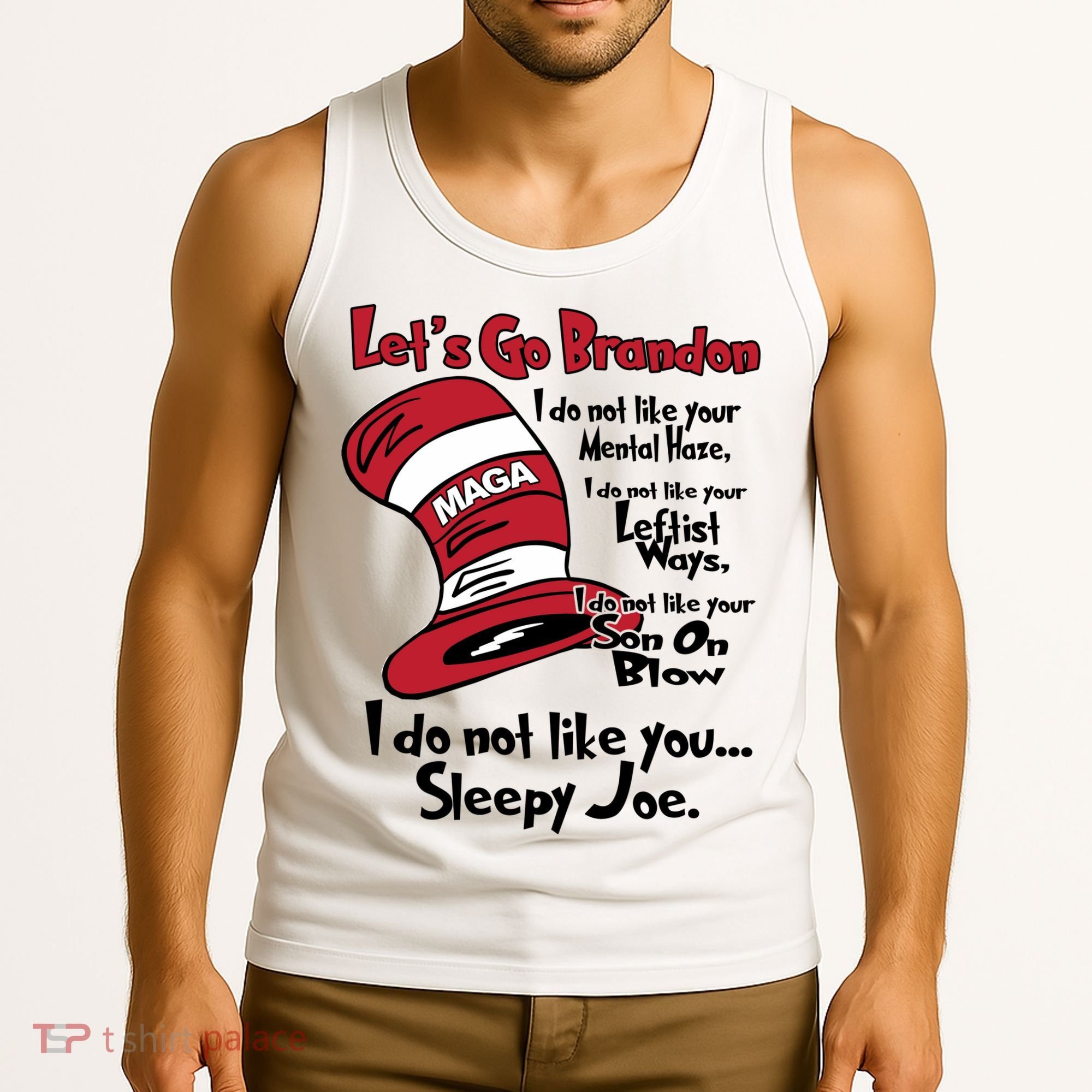 Lets Go Brandon Funny Maga Tank Top