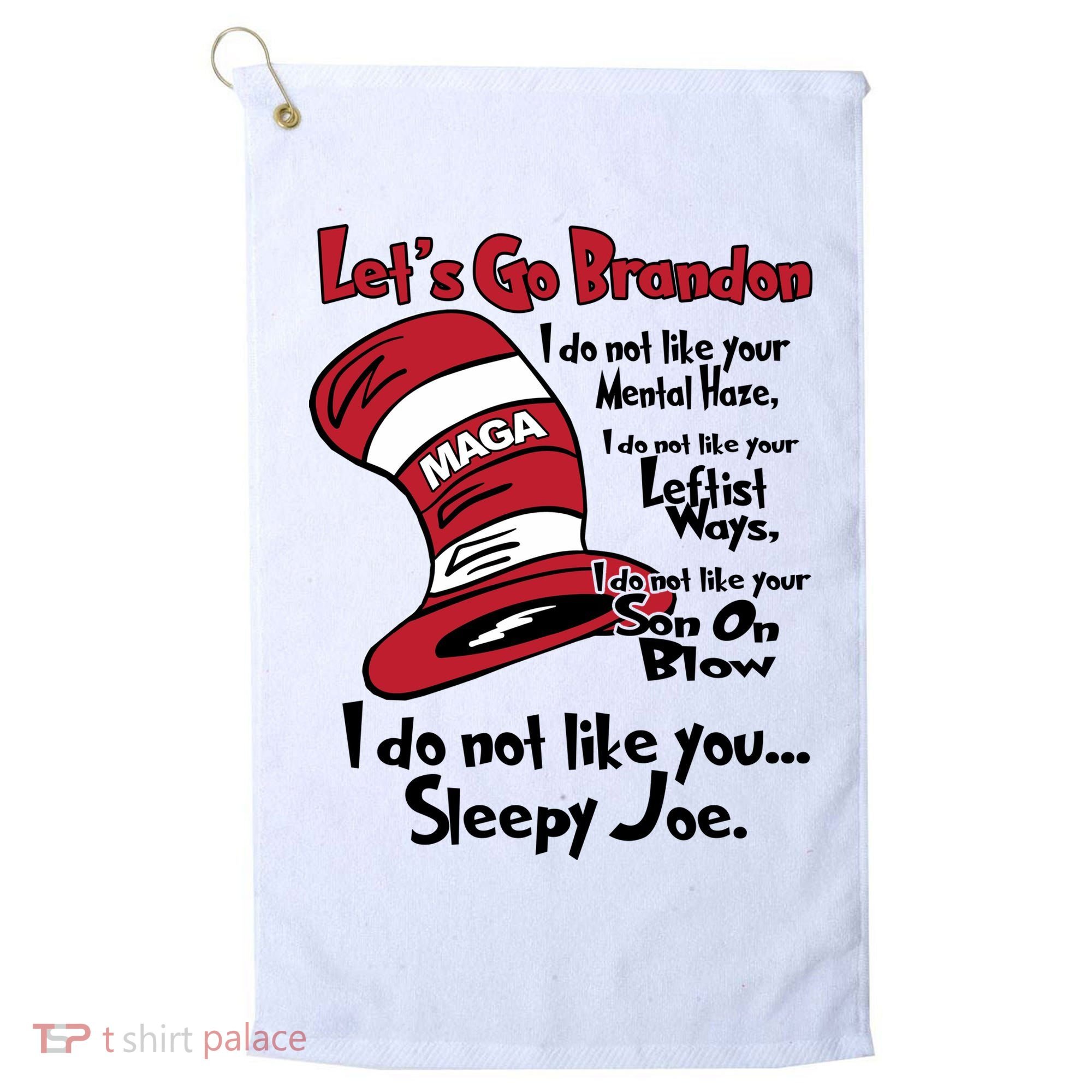 Lets Go Brandon Funny Maga Golf Towel