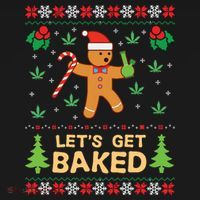 Lets Get Baked Cookie Weed Xmas Ugly Christmas Sweater Mousepad thumb 1