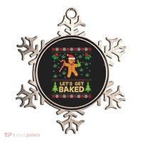 Lets Get Baked Cookie Weed Xmas Ugly Christmas Sweater Ornament thumb 0