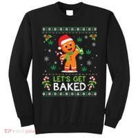 Lets Get Baked Ugly Sweater Weed Christmas Xmas Marijuana Sweatshirt thumb 0