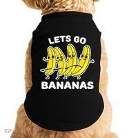 Lets Go Bananas Funny Fruit Pun Banana Doggie Tank thumb 0