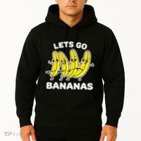 Lets Go Bananas Funny Fruit Pun Banana Hoodie thumb 2
