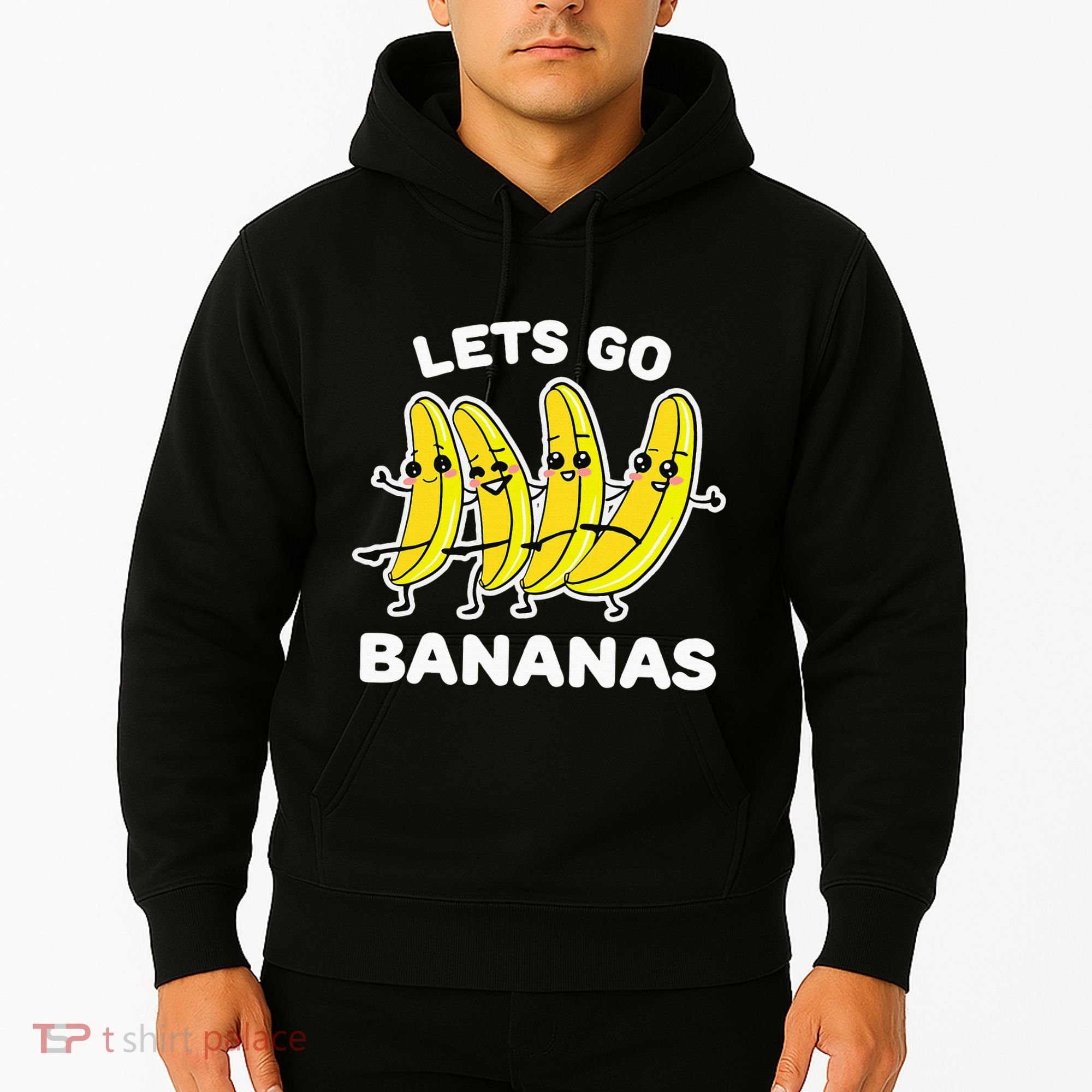 Lets Go Bananas Funny Fruit Pun Banana Hoodie
