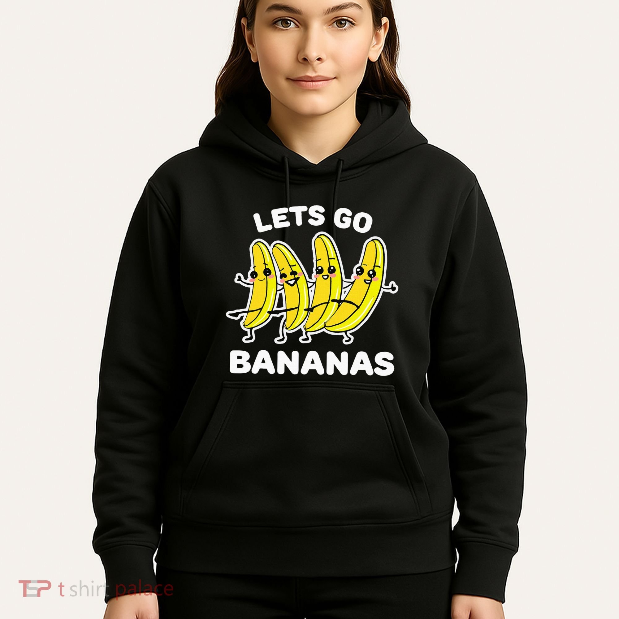 Lets Go Bananas Funny Fruit Pun Banana Hoodie