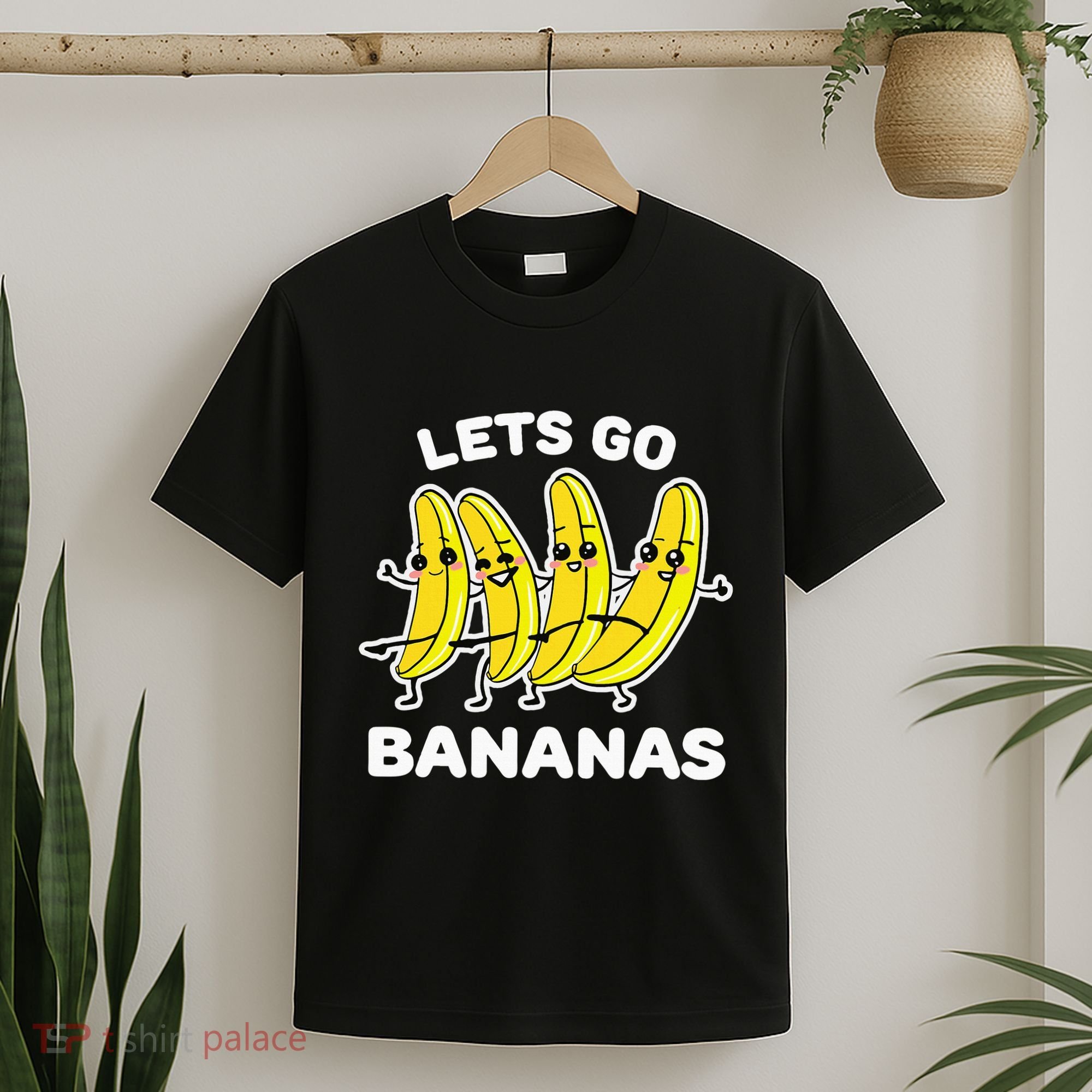 Lets Go Bananas Funny Fruit Pun Banana T-Shirt