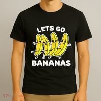 Lets Go Bananas Funny Fruit Pun Banana T-Shirt thumb 3