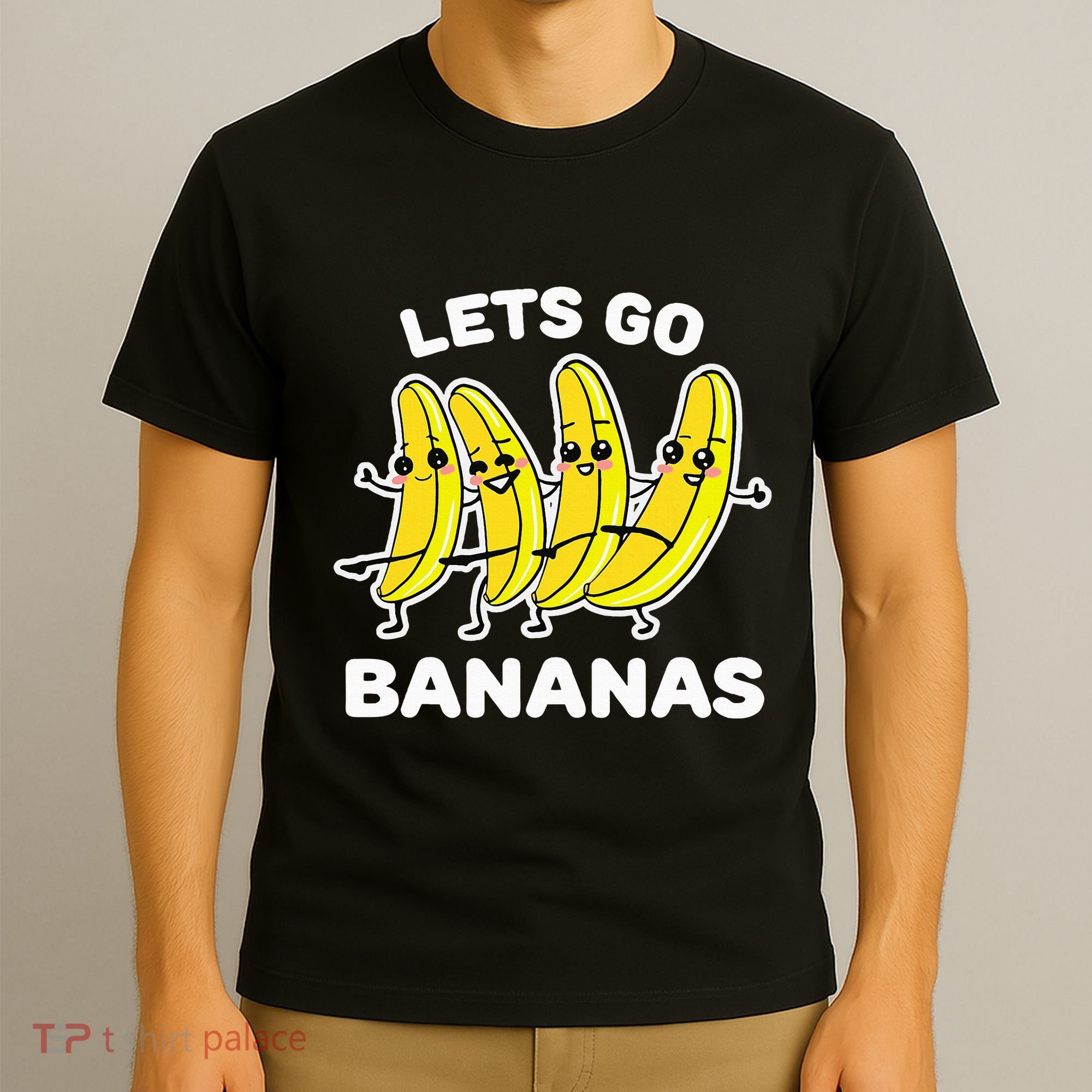 Lets Go Bananas Funny Fruit Pun Banana T-Shirt