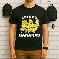 Lets Go Bananas Funny Fruit Pun Banana T-Shirt thumb 6