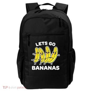 Lets Go Bananas Funny Fruit Pun Banana Backpack