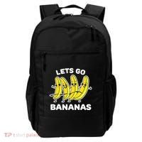 Lets Go Bananas Funny Fruit Pun Banana Backpack thumb 0