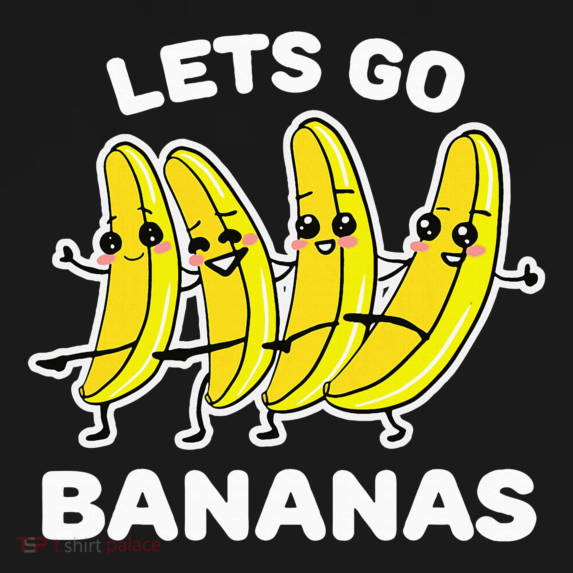 Lets Go Bananas Funny Fruit Pun Banana Mousepad