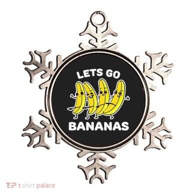 Lets Go Bananas Funny Fruit Pun Banana Ornament