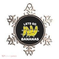 Lets Go Bananas Funny Fruit Pun Banana Ornament thumb 0