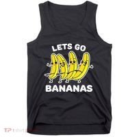 Lets Go Bananas Funny Fruit Pun Banana Tank Top thumb 0