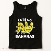 Lets Go Bananas Funny Fruit Pun Banana Tank Top thumb 2