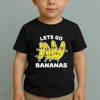 Lets Go Bananas Funny Fruit Pun Banana Toddler T-Shirt thumb 2