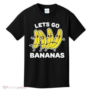 Lets Go Bananas Funny Fruit Pun Banana Kids T-Shirt