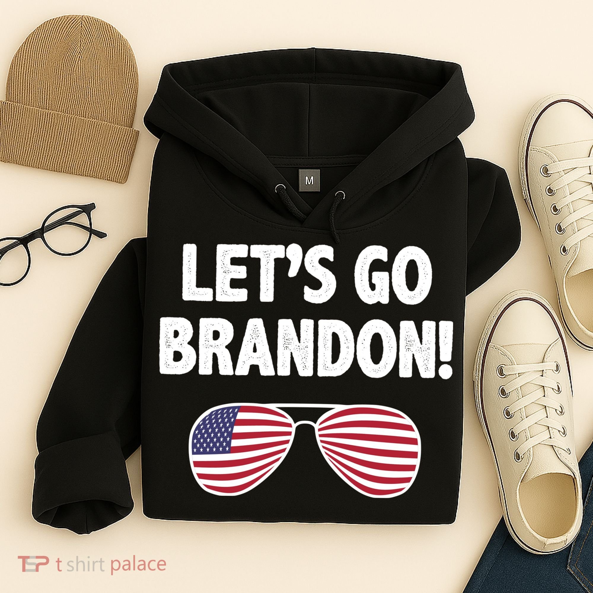 Let's Go Brandon Conservative F Biden Chant Hoodie