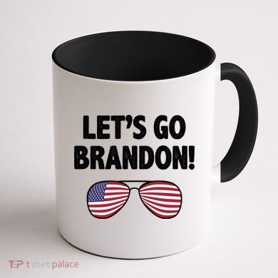 Let's Go Brandon Conservative F Biden Chant Coffee Mug back