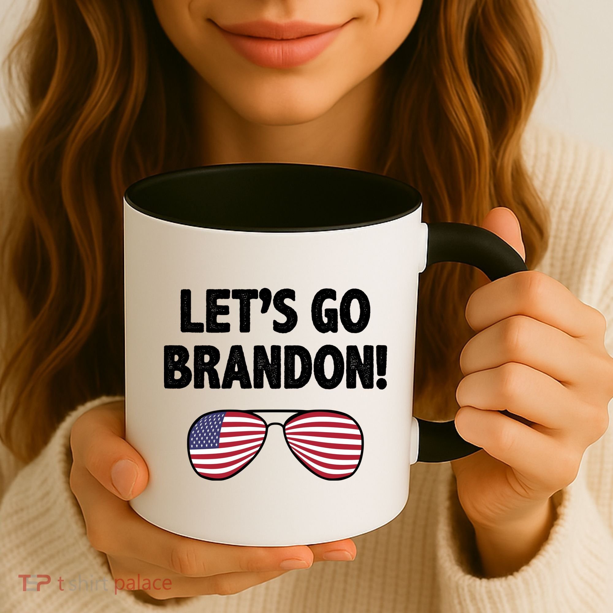 Let's Go Brandon Conservative F Biden Chant Coffee Mug