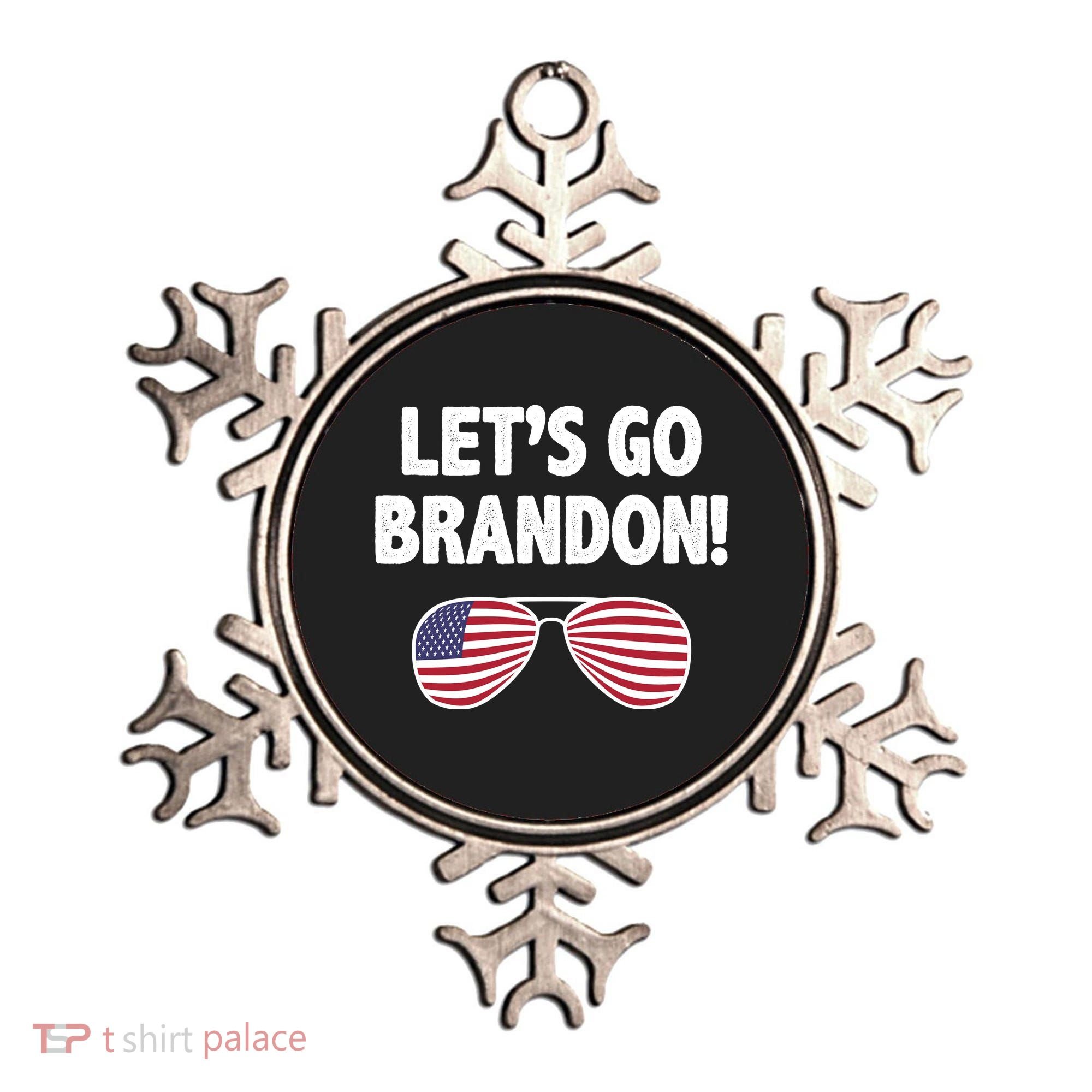 Let's Go Brandon Conservative F Biden Chant Ornament