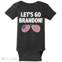 Let's Go Brandon Conservative F Biden Chant Baby Bodysuit thumb 0