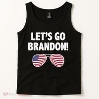 Let's Go Brandon Conservative F Biden Chant Tank Top thumb 2