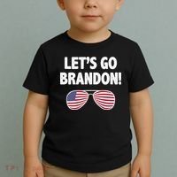 Let's Go Brandon Conservative F Biden Chant Toddler T-Shirt thumb 2
