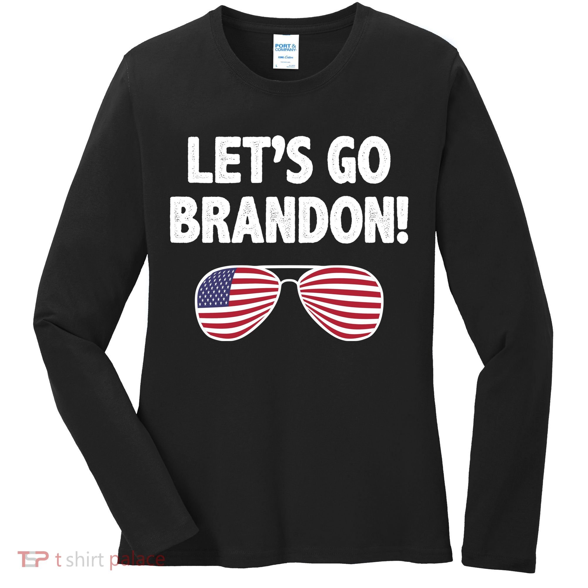 Let's Go Brandon Conservative F Biden Chant Women's Long Sleeve Shirt