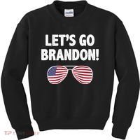 Let's Go Brandon Conservative F Biden Chant Kids Sweatshirt thumb 0