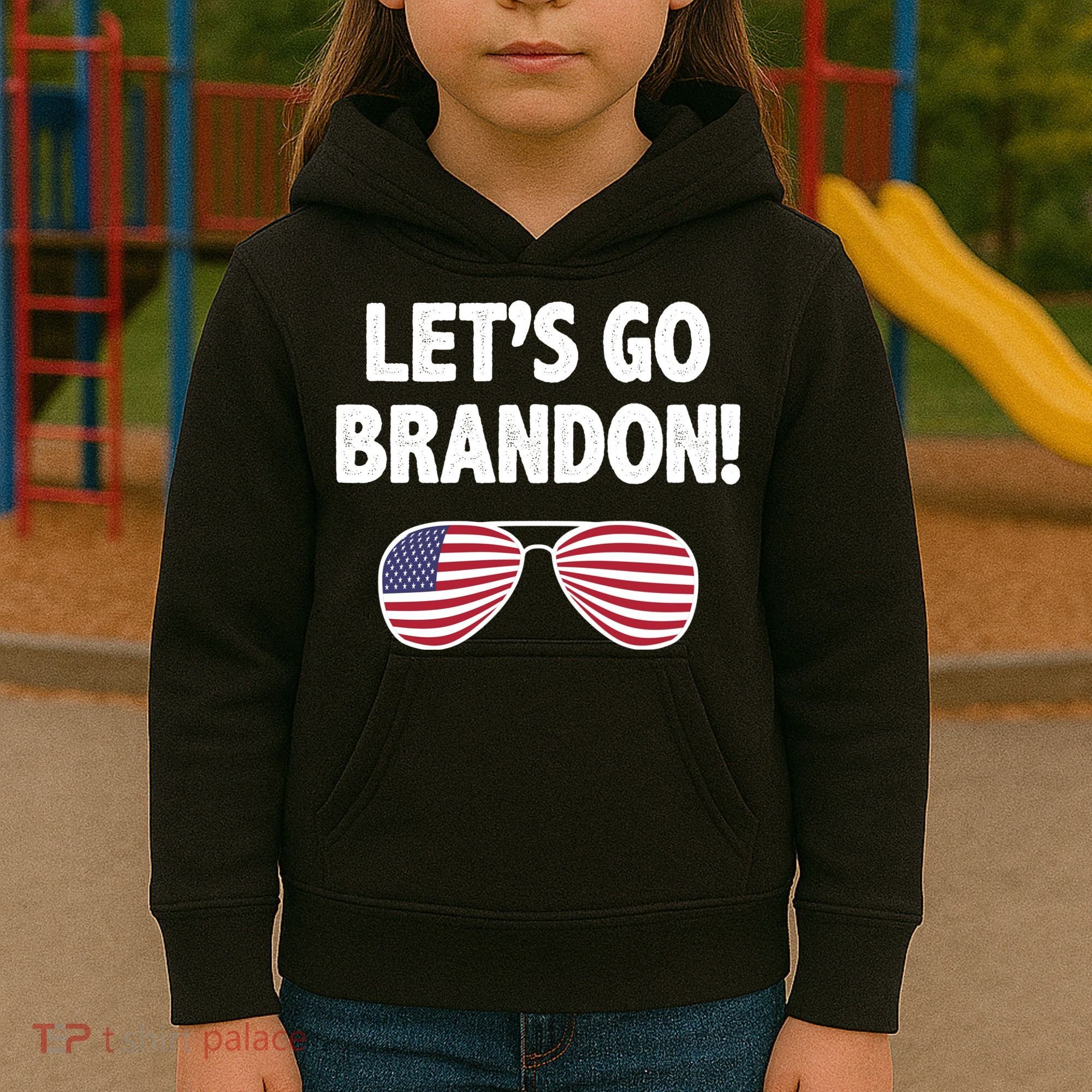 Let's Go Brandon Conservative F Biden Chant Kids Hoodie
