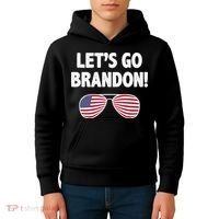 Let's Go Brandon Conservative F Biden Chant Kids Hoodie thumb 4