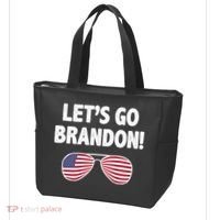 Let's Go Brandon Conservative F Biden Chant Tote Bag thumb 3