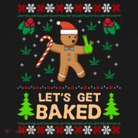 Lets Get Baked Ugly Funny Gift Weed Christmas Gift Xmas Women's Hoodie thumb 2