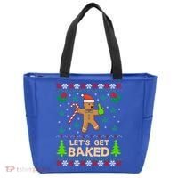 Lets Get Baked Ugly Funny Gift Weed Christmas Gift Xmas Tote Bag thumb 0