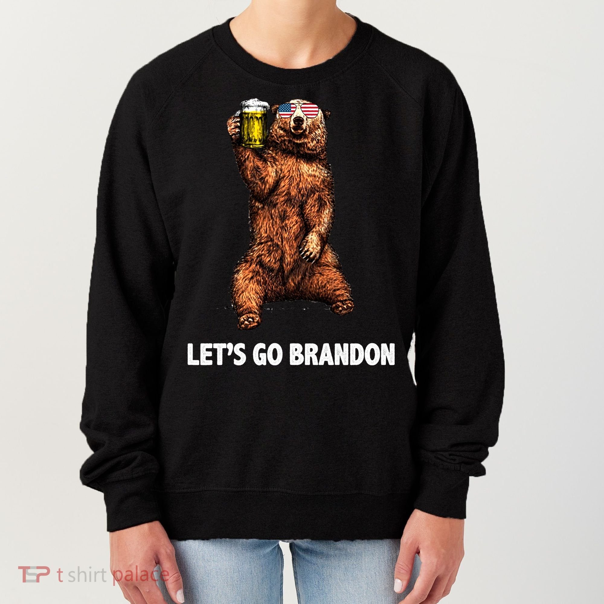 Let's Go Brandon Cheers American Bear Women's Sweatshirt