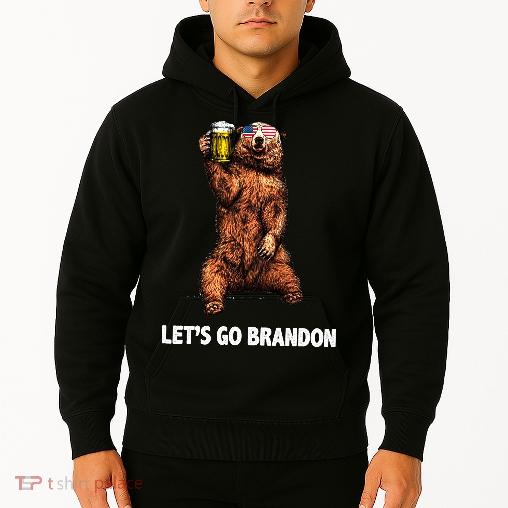Let's Go Brandon Cheers American Bear Hoodie