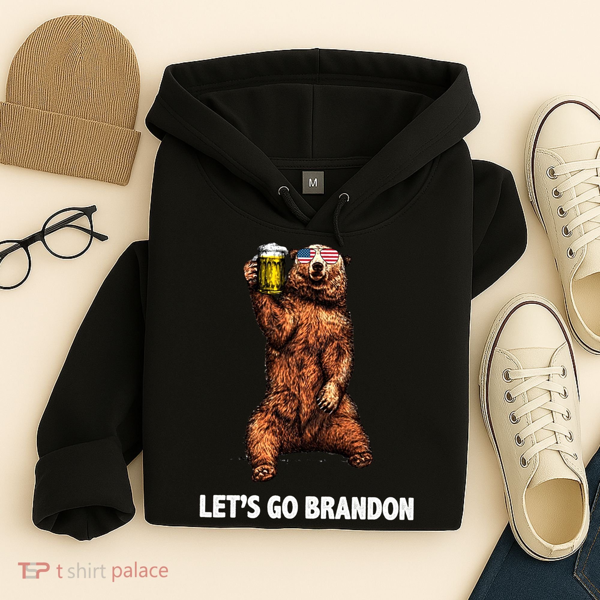 Let's Go Brandon Cheers American Bear Hoodie