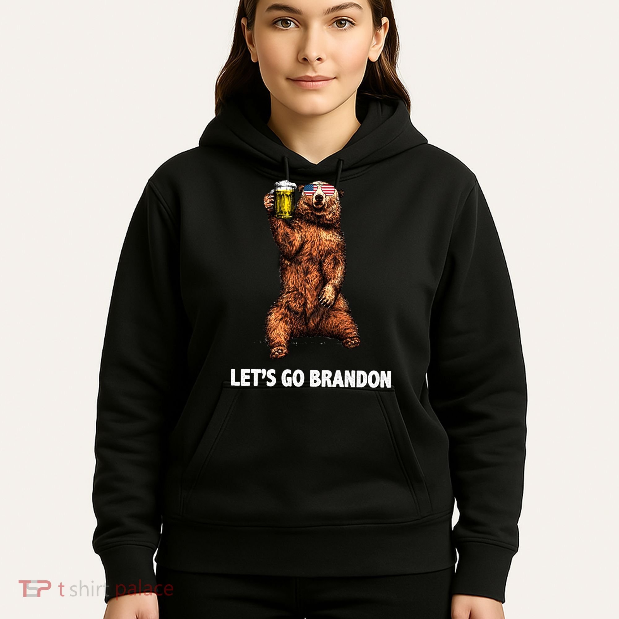 Let's Go Brandon Cheers American Bear Hoodie