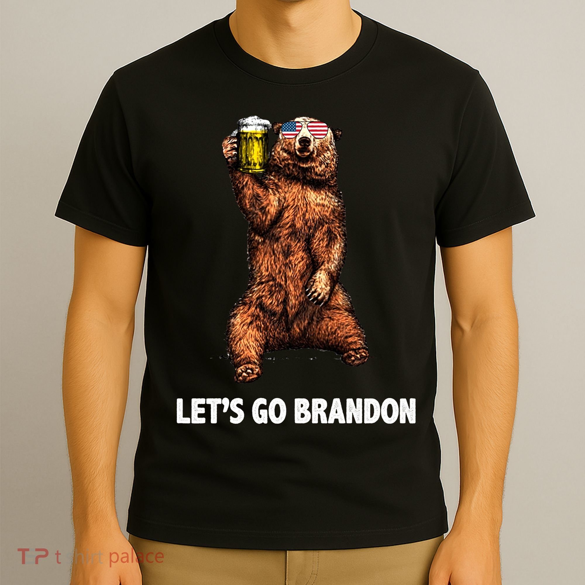 Let's Go Brandon Cheers American Bear T-Shirt