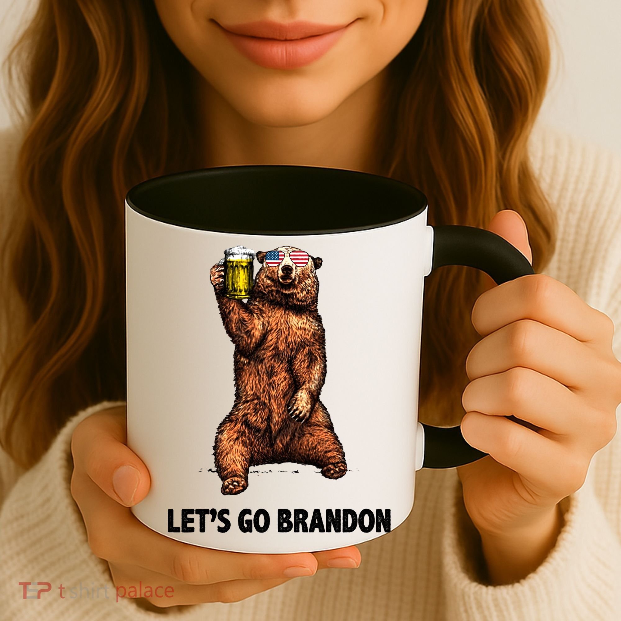 Let's Go Brandon Cheers American Bear Coffee Mug